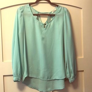 Blu Pepper light blue/green blouse